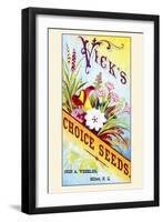 Vick's Choice Seeds-null-Framed Art Print