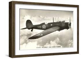 Vickers Wellesley Bomber-null-Framed Art Print