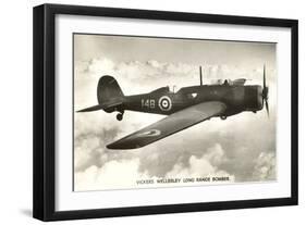 Vickers Wellesley Bomber-null-Framed Art Print