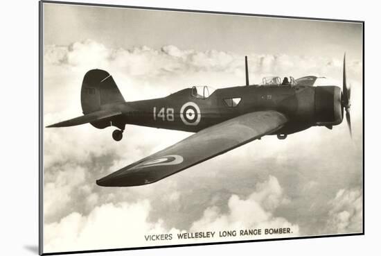 Vickers Wellesley Bomber-null-Mounted Art Print