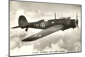 Vickers Wellesley Bomber-null-Mounted Art Print