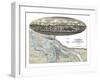 Vicksburg, Mississippi - Panoramic Map-Lantern Press-Framed Art Print