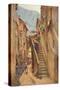 'Vicolo del Ponte, Villa Nuova di Albenga', c1910, (1912)-Walter Frederick Roofe Tyndale-Stretched Canvas