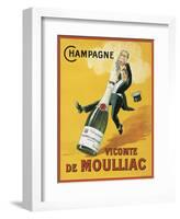 Vicomte de Moulliac-Vintage Posters-Framed Art Print
