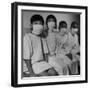 Victims of a Bomb in Hiroshima Waiting to Be Examined by A.B.C.C-Carl Mydans-Framed Photographic Print