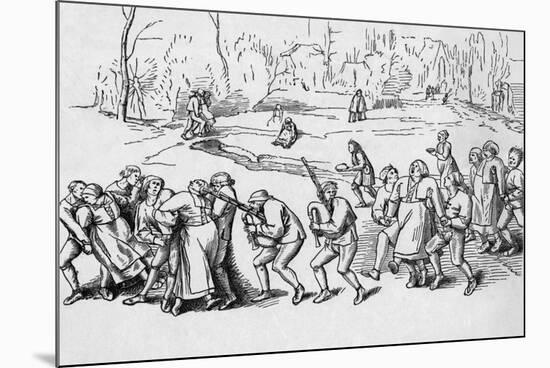 Victims of Saint Vitus Dance Go on Pilgrimage-Pieter Bruegel the Elder-Mounted Art Print