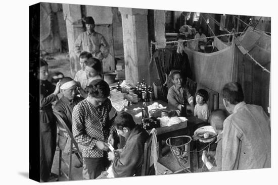 Victims of the Nagasaki Atomic Bombing at Fukuromachi Relief Station, August 1945-null-Stretched Canvas