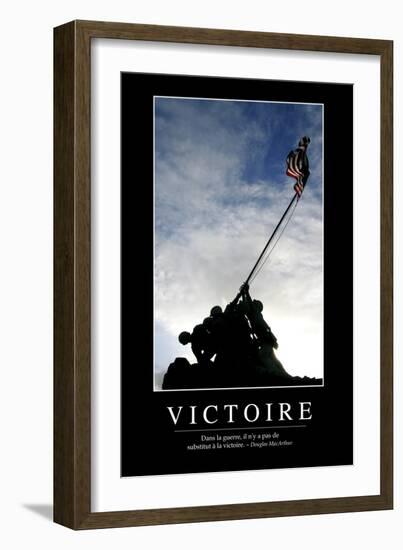 Victoire: Citation Et Affiche D'Inspiration Et Motivation-null-Framed Photographic Print