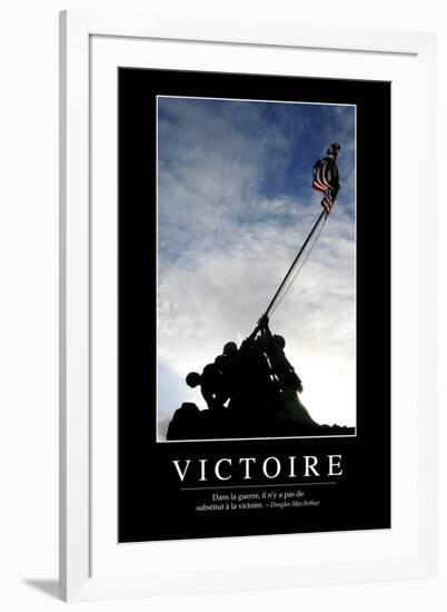 Victoire: Citation Et Affiche D'Inspiration Et Motivation-null-Framed Photographic Print