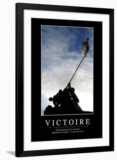 Victoire: Citation Et Affiche D'Inspiration Et Motivation-null-Framed Photographic Print