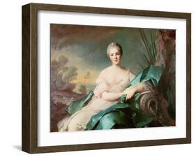 Victoire De France as the Element of Water, 1750-1-Jean-Marc Nattier-Framed Giclee Print