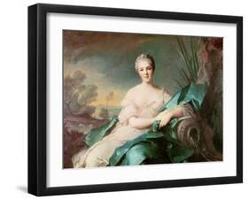 Victoire De France as the Element of Water, 1750-1-Jean-Marc Nattier-Framed Giclee Print