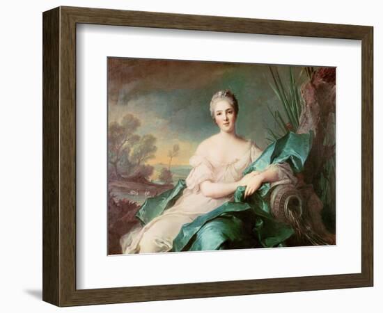 Victoire De France as the Element of Water, 1750-1-Jean-Marc Nattier-Framed Giclee Print