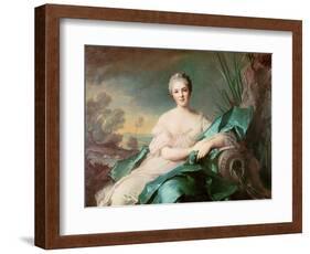 Victoire De France as the Element of Water, 1750-1-Jean-Marc Nattier-Framed Giclee Print