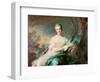 Victoire De France as the Element of Water, 1750-1-Jean-Marc Nattier-Framed Giclee Print