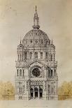 Eglise Saint-Augustin (Paris): Main Facade Elevation-Victor Baltard-Giclee Print