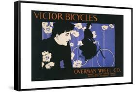 Victor Bicycles (horizontal)-William Henry Bradley-Framed Stretched Canvas
