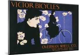 Victor Bicycles (horizontal)-William Henry Bradley-Mounted Art Print