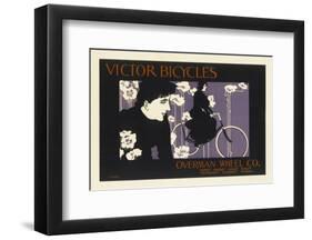 Victor Bicycles Overman Wheel Co.-Will Bradley-Framed Premium Giclee Print