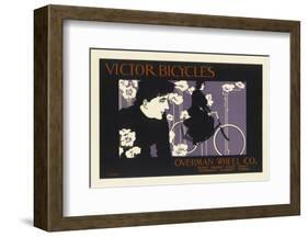 Victor Bicycles Overman Wheel Co.-Will Bradley-Framed Premium Giclee Print