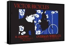 Victor Bicycles: Overman Wheel Company-William H. Bradley-Framed Stretched Canvas