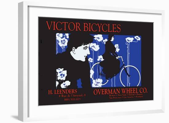 Victor Bicycles: Overman Wheel Company-William H. Bradley-Framed Art Print