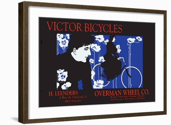 Victor Bicycles: Overman Wheel Company-William H. Bradley-Framed Art Print