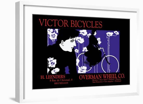 Victor Bicycles: Overman Wheel Company-William H. Bradley-Framed Art Print