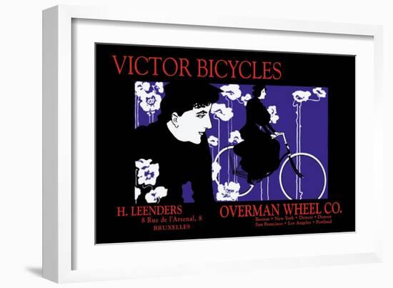 Victor Bicycles: Overman Wheel Company-William H. Bradley-Framed Premium Giclee Print