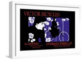 Victor Bicycles: Overman Wheel Company-William H. Bradley-Framed Premium Giclee Print