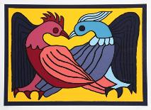 Two Kissing Doves-Victor Delfin-Collectable Print