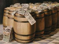 Barrels of Money, C.1897 (Oil on Canvas)-Victor Dubreuil-Giclee Print