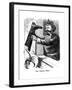 Victor Emmanuel II (1st King of Ital) Shaking Leopold II (Duke of Tuscan) Out of Italy, 1861-null-Framed Giclee Print