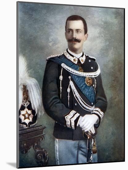 Victor Emmanuel III, King of Italy, Late 19th-Early 20th Century-Giacomo Brogi-Mounted Giclee Print