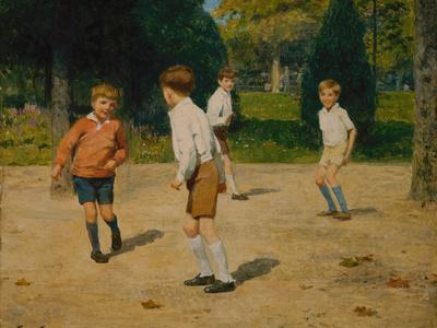 Boys Playing by Victor Gabriel Gilbert