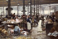 The Fish Hall at the Central Market, 1881-Victor Gilbert-Giclee Print