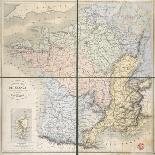 New Map of France, The Versified Geography Of France, 1862-Victor Guillon-Framed Giclee Print