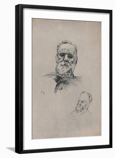 'Victor Hugo', c.1884, (1946)-Auguste Rodin-Framed Giclee Print