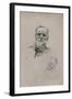 'Victor Hugo', c.1884, (1946)-Auguste Rodin-Framed Giclee Print