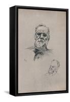 'Victor Hugo', c.1884, (1946)-Auguste Rodin-Framed Stretched Canvas