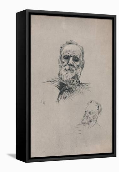 'Victor Hugo', c.1884, (1946)-Auguste Rodin-Framed Stretched Canvas