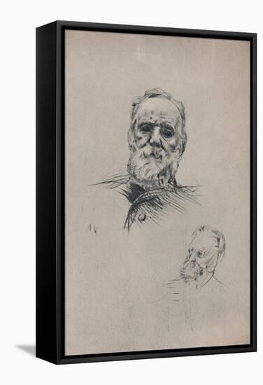 'Victor Hugo', c.1884, (1946)-Auguste Rodin-Framed Stretched Canvas