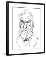 Victor Hugo - caricature of French writer-Neale Osborne-Framed Giclee Print