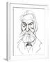 Victor Hugo - caricature of French writer-Neale Osborne-Framed Giclee Print