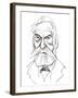 Victor Hugo - caricature of French writer-Neale Osborne-Framed Giclee Print