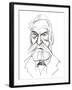 Victor Hugo - caricature of French writer-Neale Osborne-Framed Giclee Print