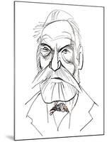 Victor Hugo - caricature of French writer-Neale Osborne-Mounted Giclee Print