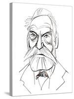 Victor Hugo - caricature of French writer-Neale Osborne-Stretched Canvas