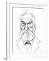 Victor Hugo - caricature of French writer-Neale Osborne-Framed Giclee Print