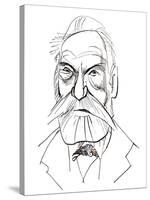 Victor Hugo - caricature of French writer-Neale Osborne-Stretched Canvas